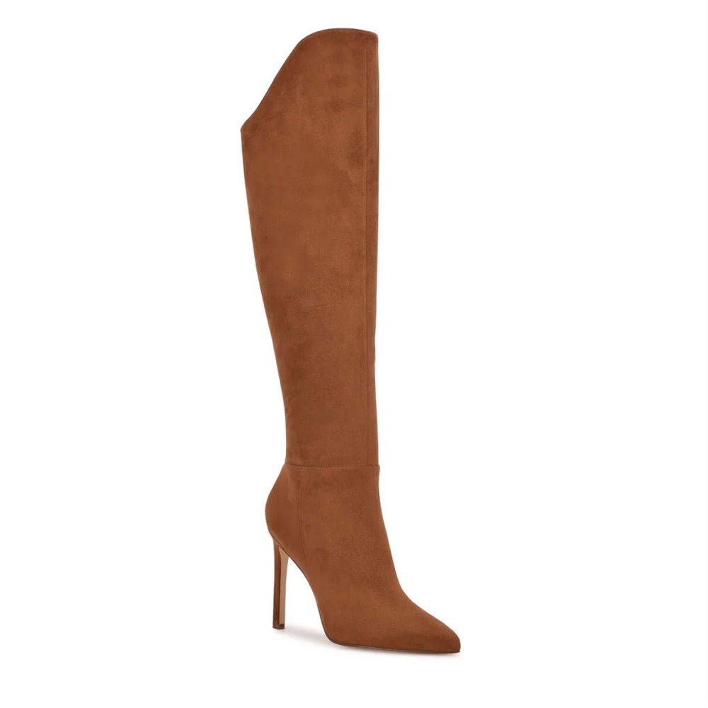 Nine West Teleena Wide Calf Heeled Boots / Wide Calf / Size 10